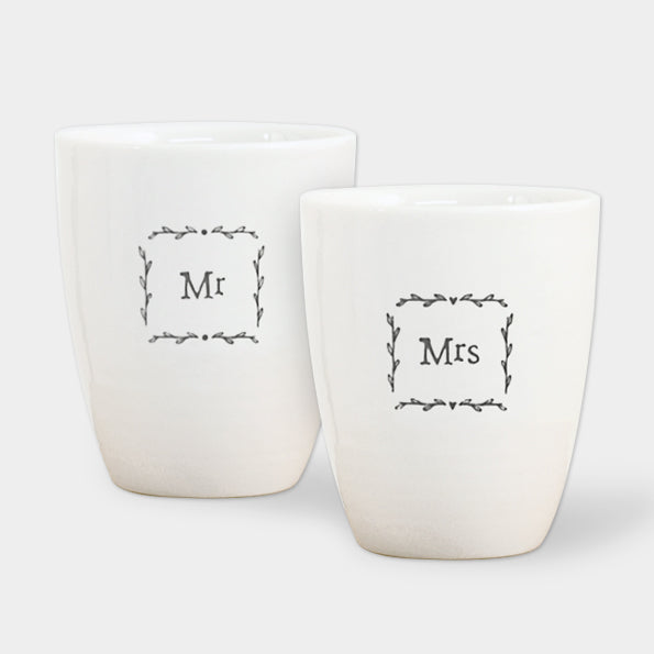 Egg cup set-Mr & Mrs