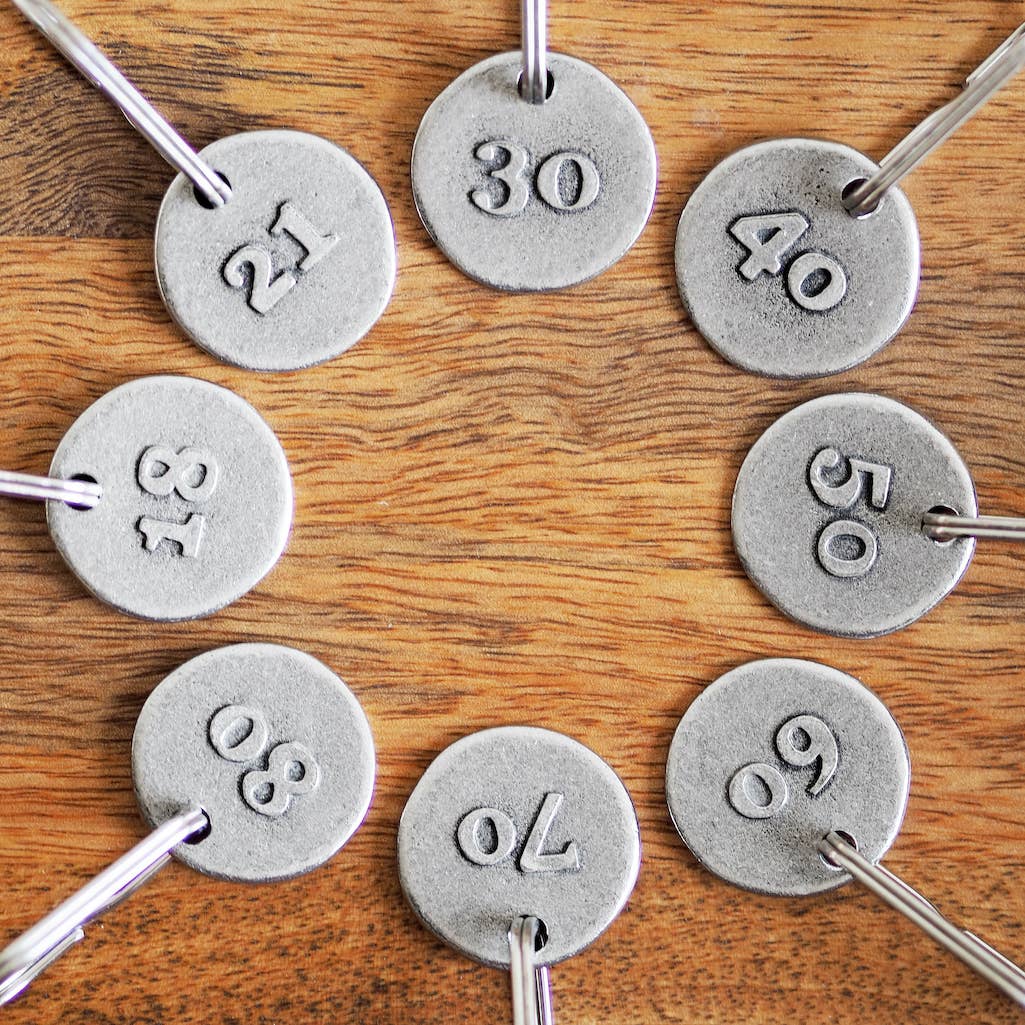 Milestone Birthday Keyring: 18