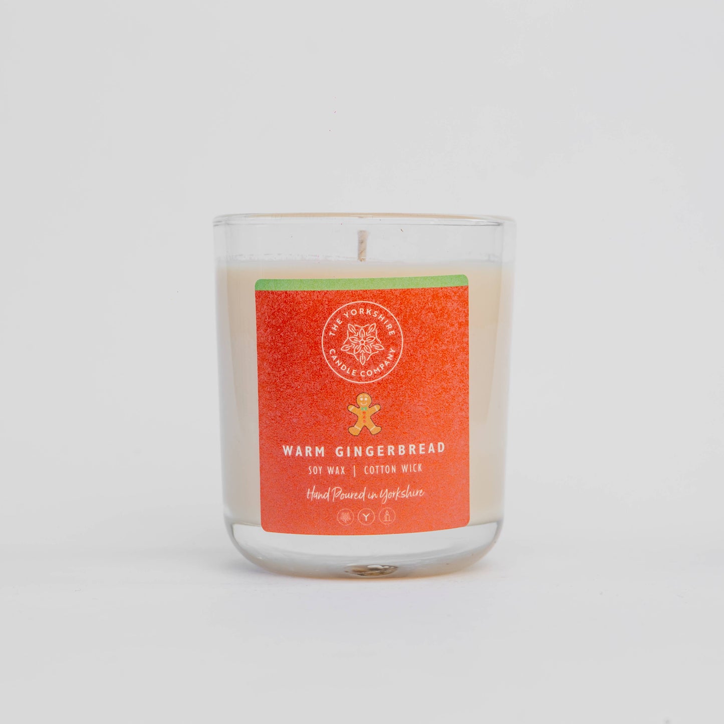 Warm GingerBread Glass Tumbler | Scented Candle | Soy Wax