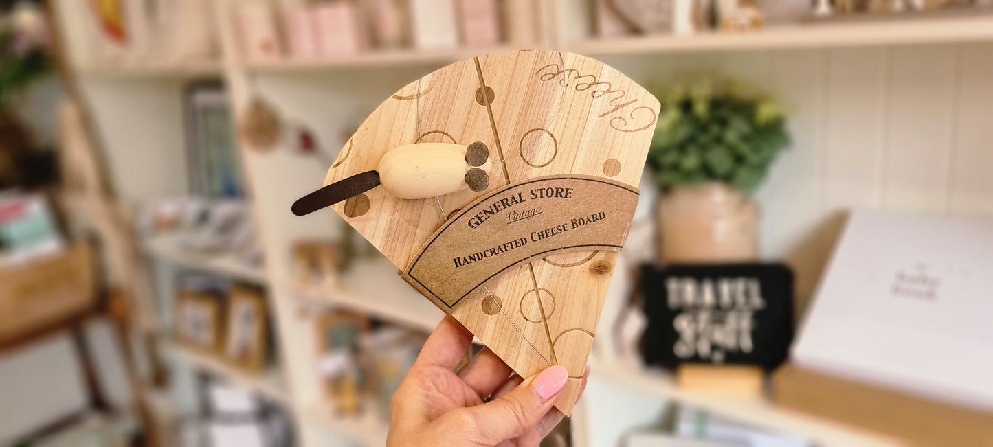 CHEESE BOARD AND MOUSE