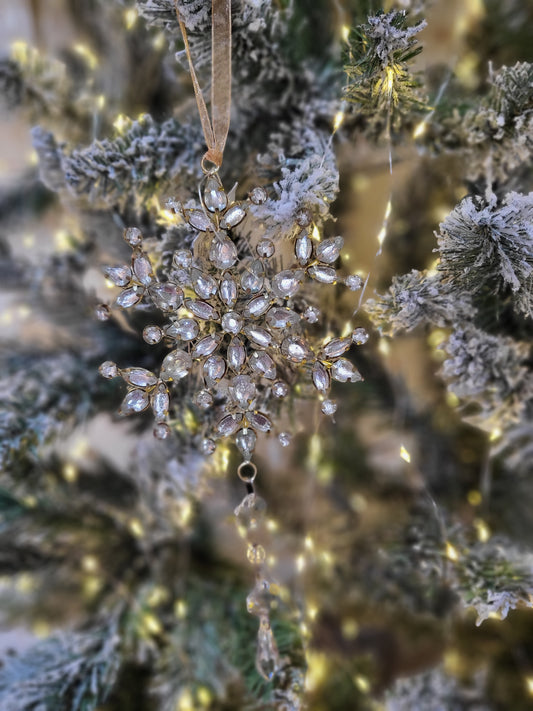 Gold snowflake decoration