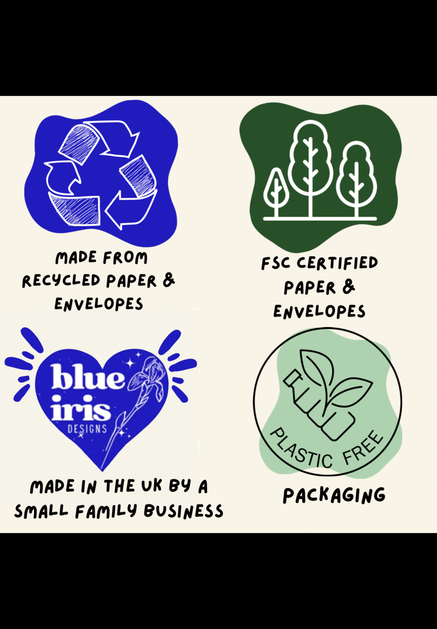 Fine be great elsewhere A6/5x7 card: Card Clasp (Plastic Free) / 5x7