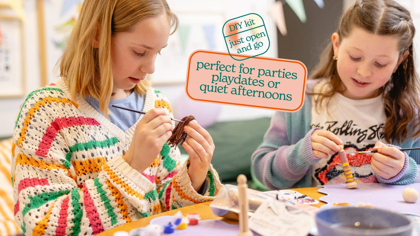 Create Your Own Pirate Wooden Peg Doll Kit