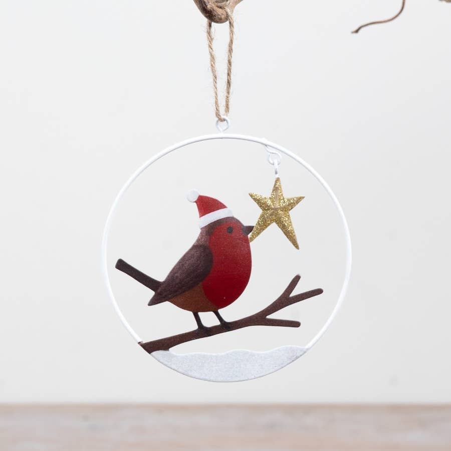 Metal Robin Hanger, 11cm