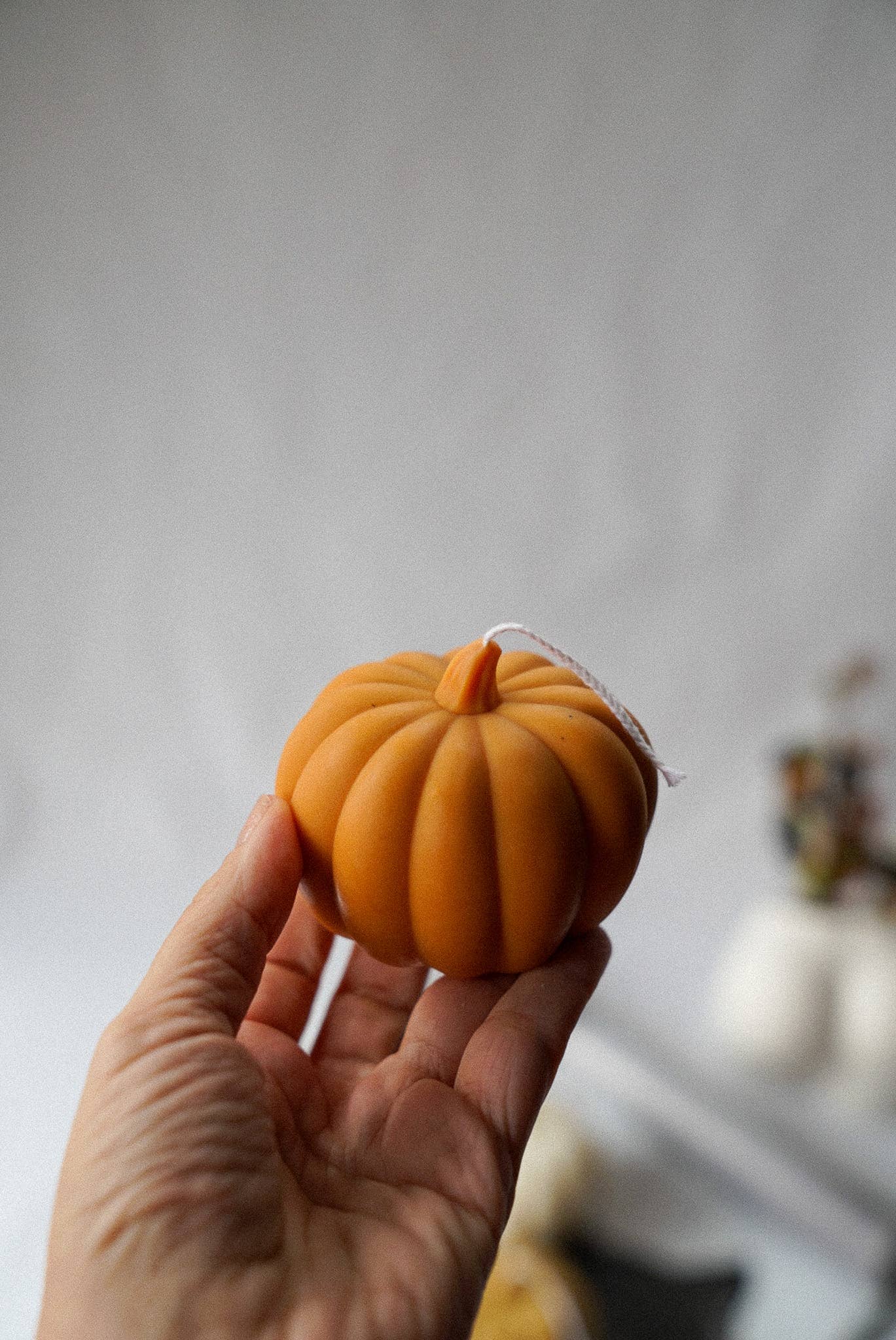 Mystic Shadows Pumpkin, Halloween SoyWax Candle, AutumnDecor: Orange / Baked Apple