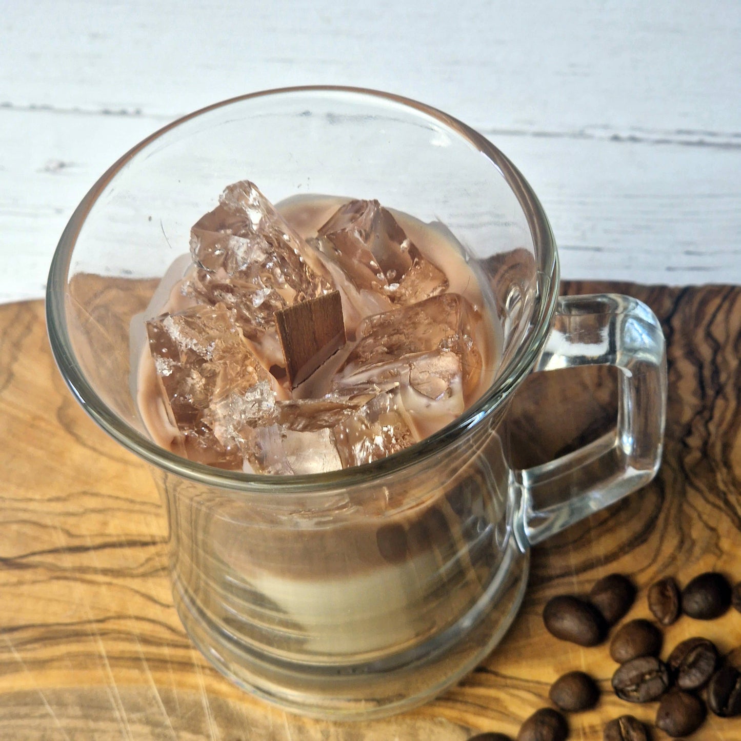 Iced latte coffee scented candle