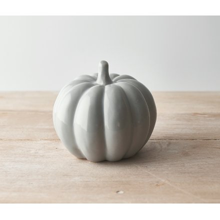 CERAMIC PUMPKIN 8.5cm