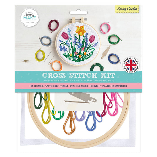 Simply Make Cross Stitch Kit - Spring Garden