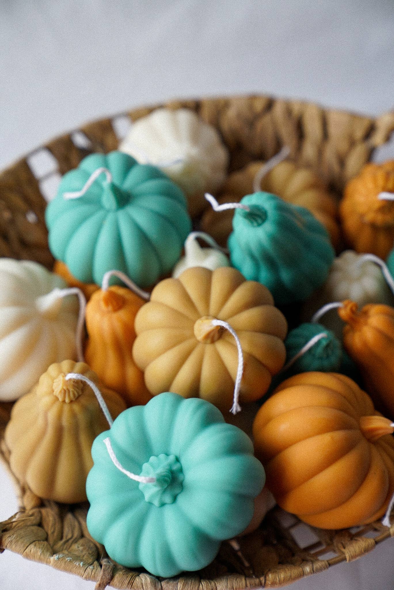 Mystic Shadows Pumpkin, Halloween SoyWax Candle, AutumnDecor: Ivory / Baked Apple
