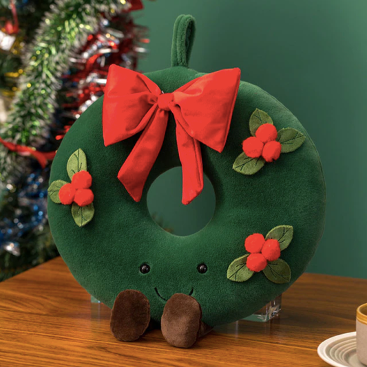 Christmas Decoration Cute Plush Toy: 40cm Wreath