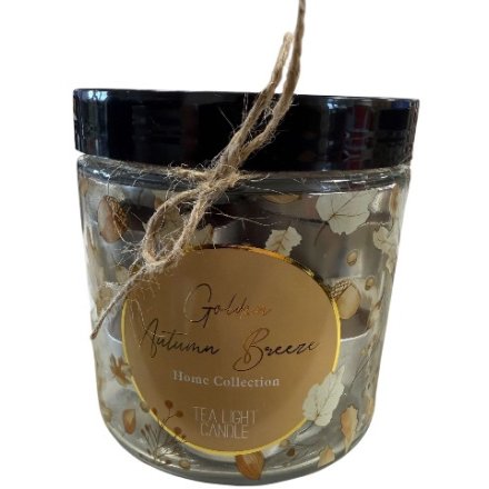 Pack of 15 Autumn Tealights In Jar