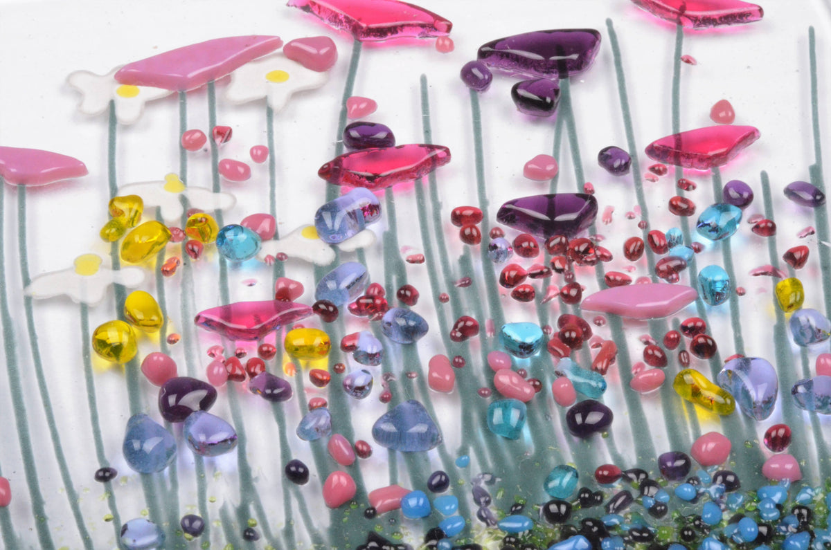 Handmade Fused Glass Hanging Decoration - 'Best Friend'