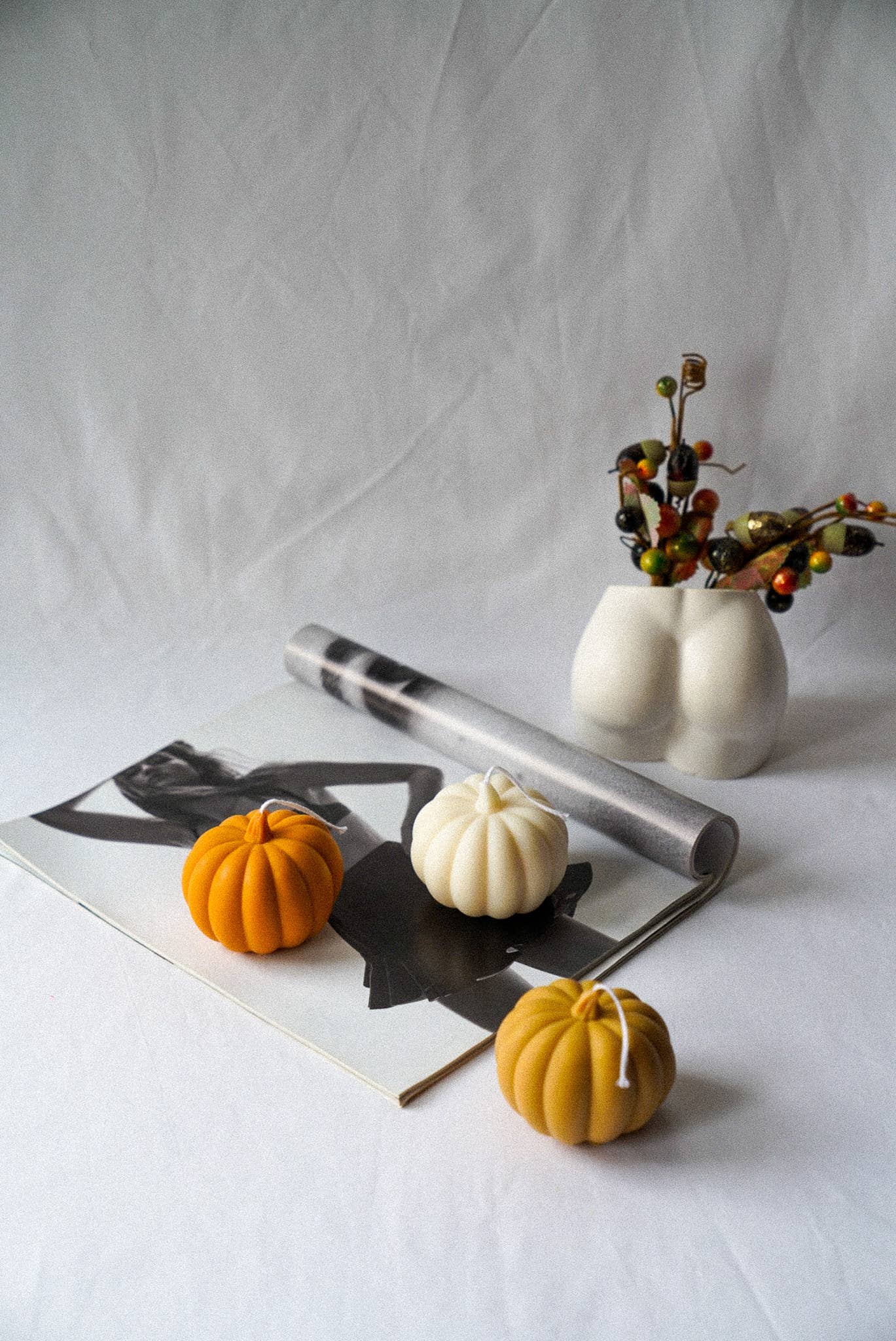 Mystic Shadows Pumpkin, Halloween SoyWax Candle, AutumnDecor: Orange / Baked Apple