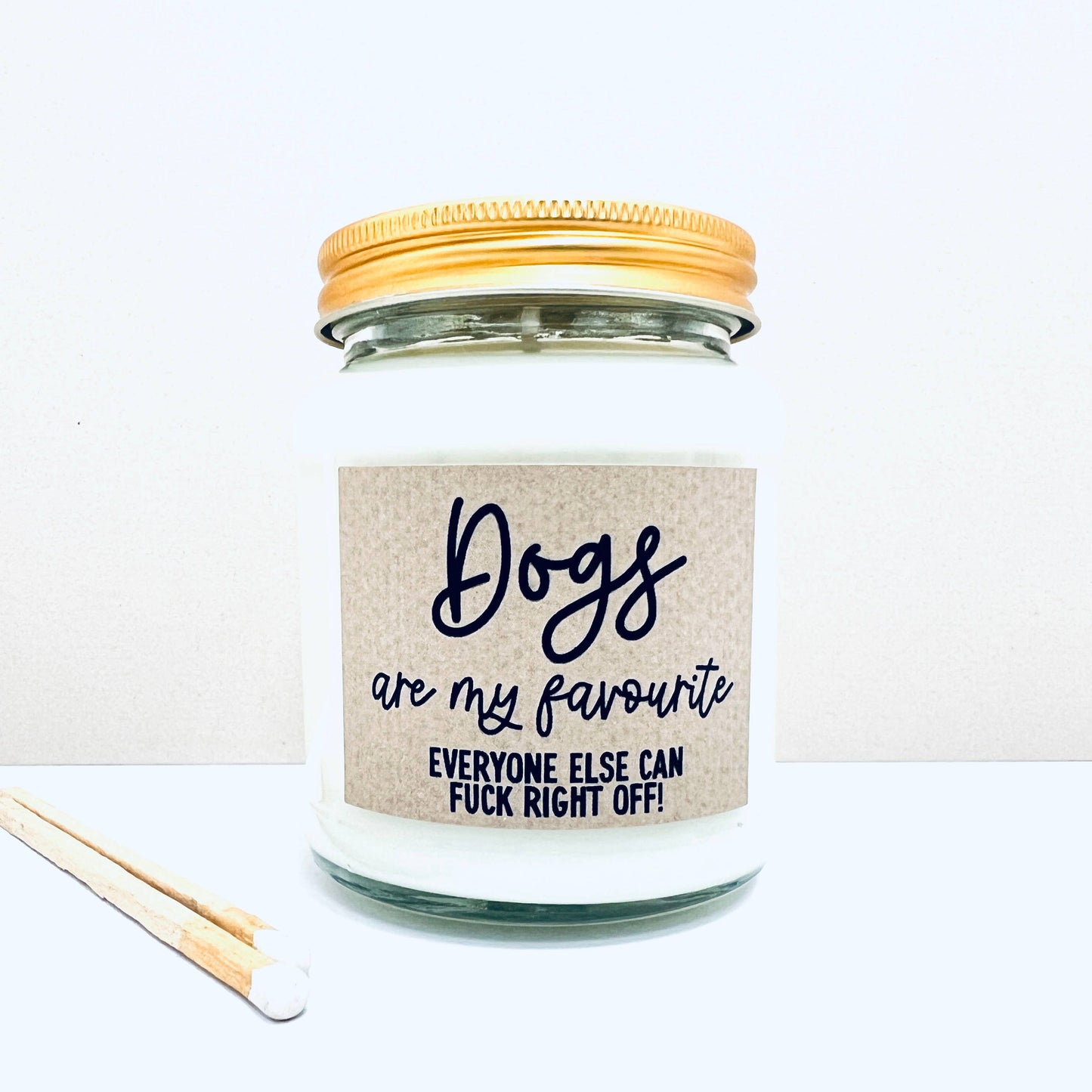 Dogs are my favourite handmade soy scented candle: Coconut Milk and Sea Salt
