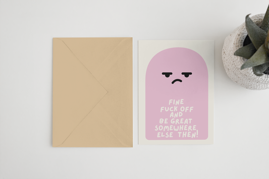 Fine be great elsewhere A6/5x7 card: Card Clasp (Plastic Free) / 5x7