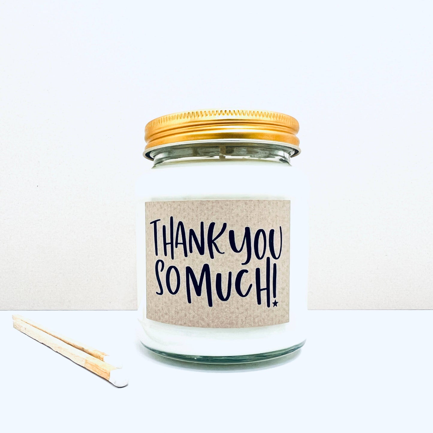 Thank you so much handmade soy scented candle: Coconut Milk and Sea Salt