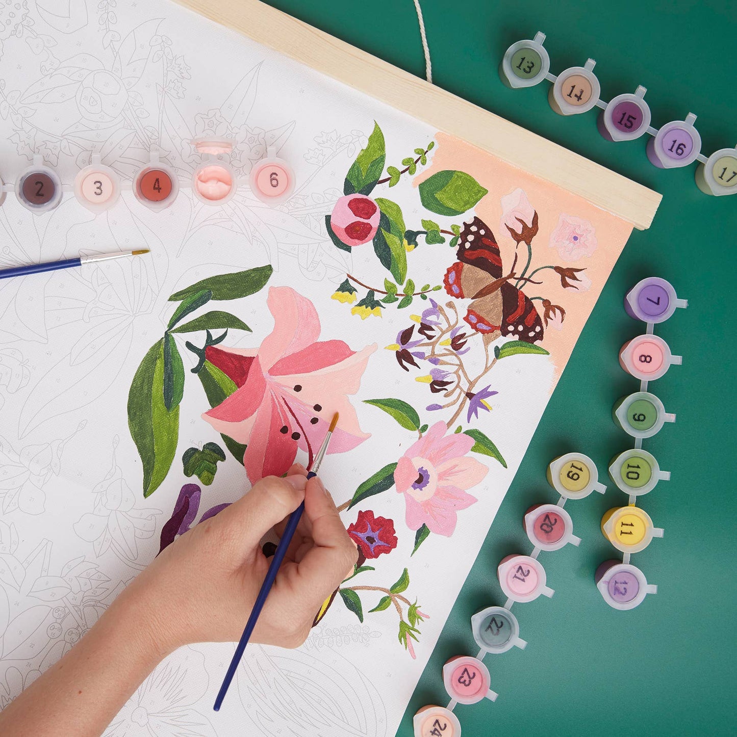 RHS Paint By Numbers Hanging Kit, 400 x 500 mm - Kaleidoscope