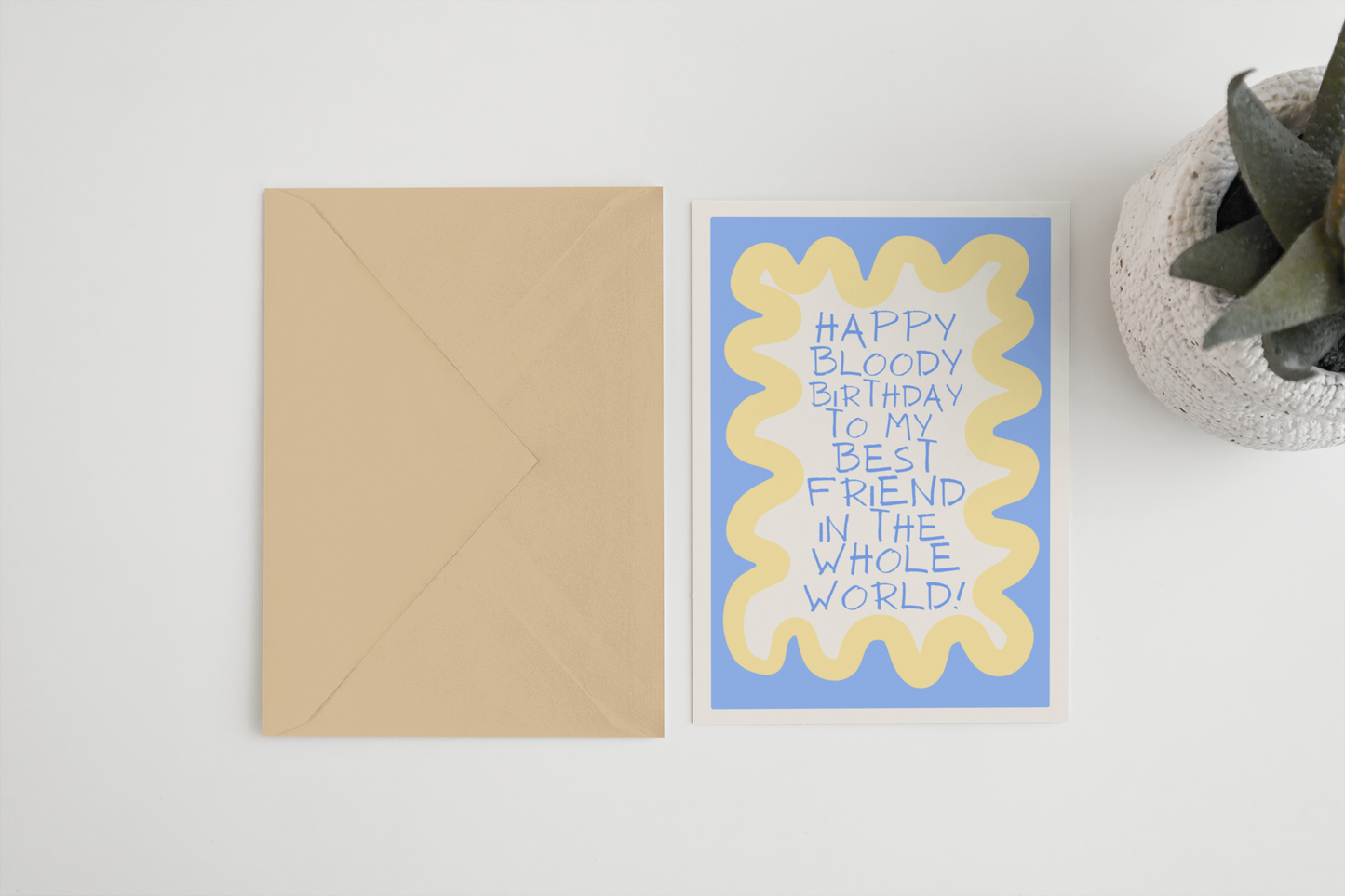 Happy Birthday Best Friend 5x7 Card