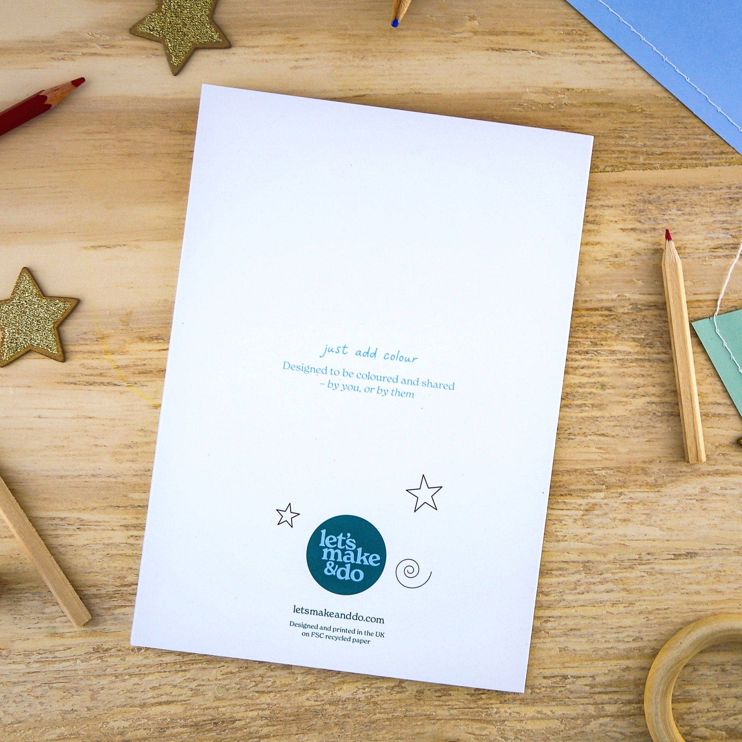 Fill-in Dad Keepsake Card | Just Add Colour Birthday Card for Kids