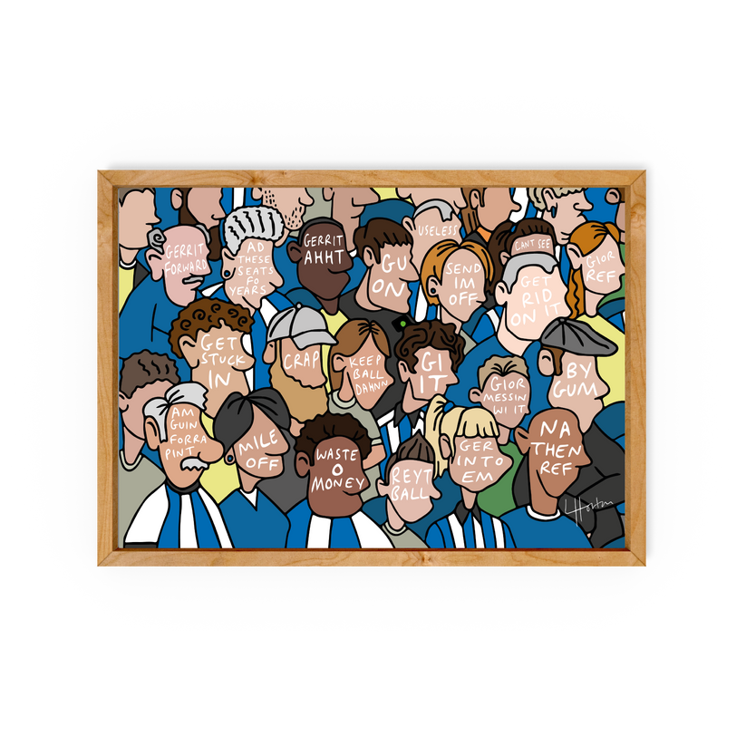 Owls - Best Fans Int World - Sheffield Wednesday Art Print - Luke Horton