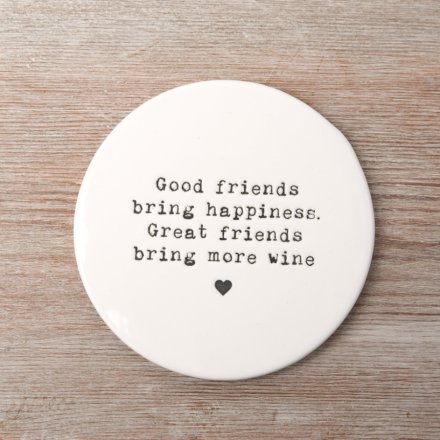 Bring Happiness Coaster, 10cm