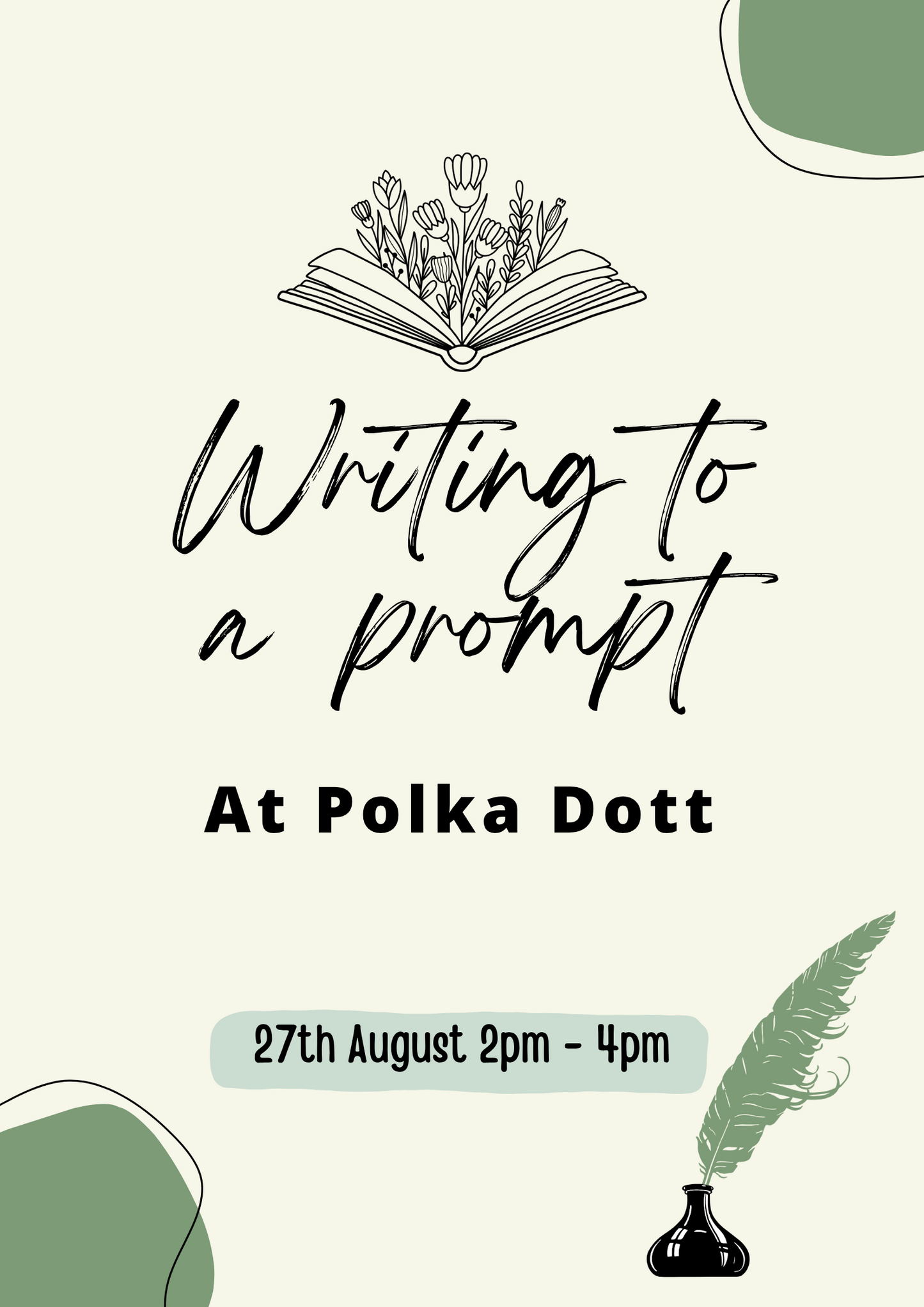 Words at Polka Dott Thursday 27th August 2-4pm