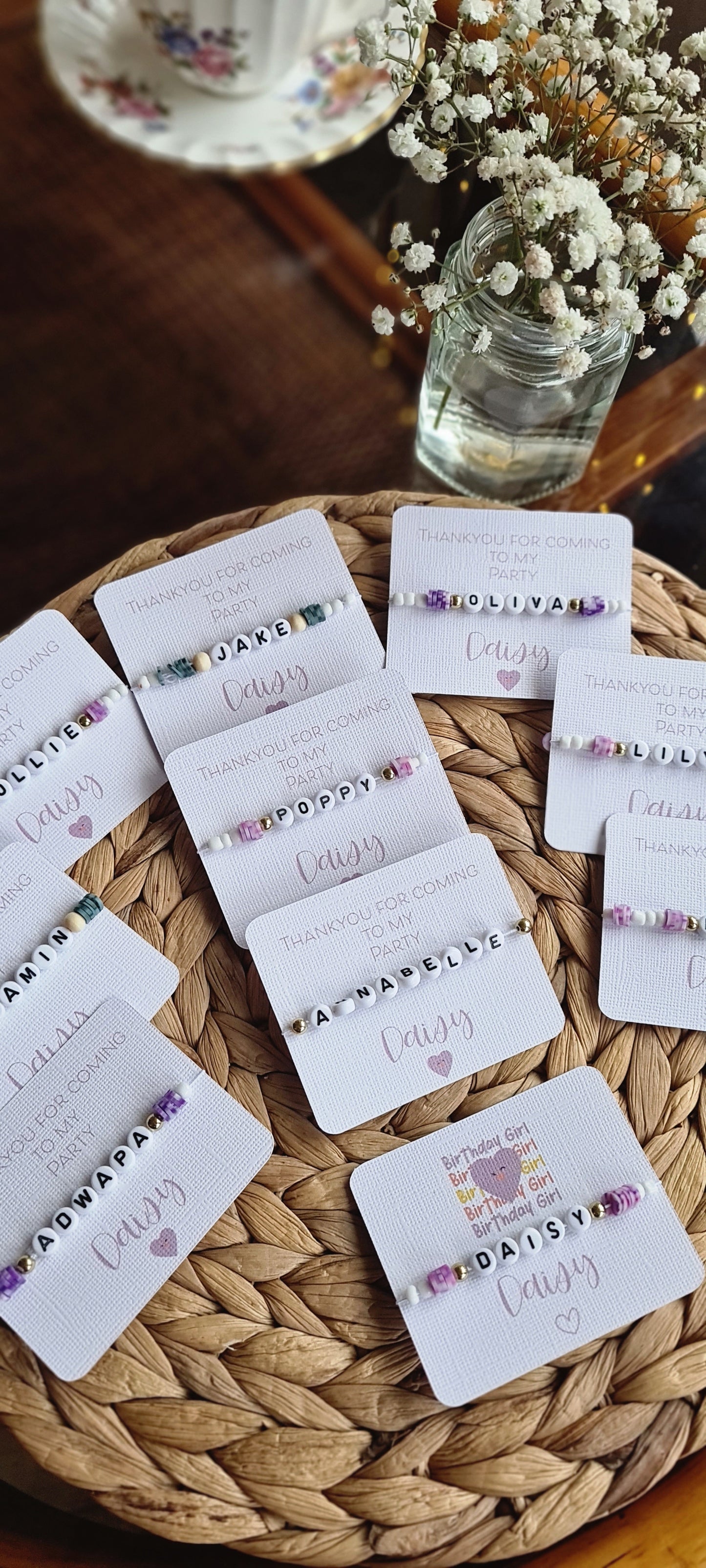Personalised Party Bracelets