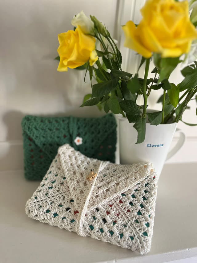 Crochet Book Sleeve - handmade