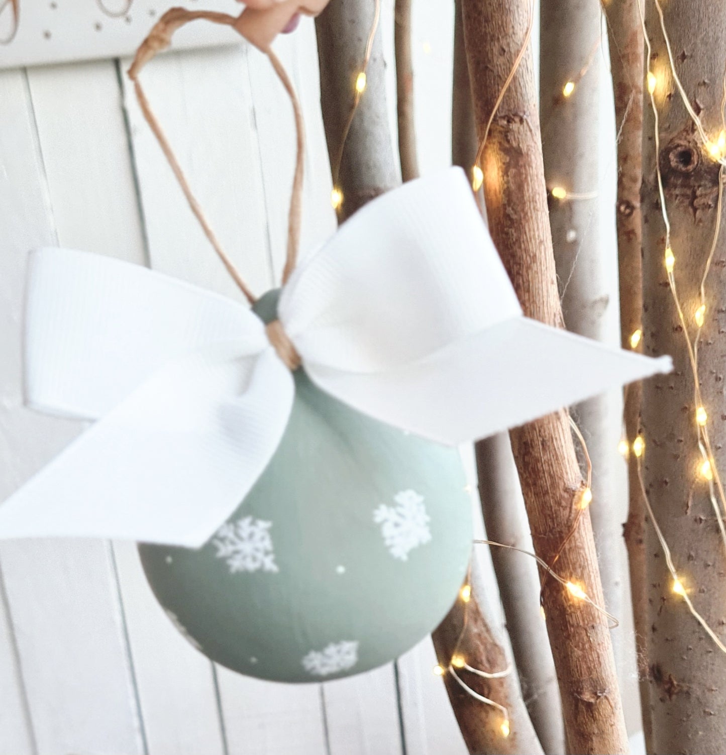 Hand Decorated Ceramic Bauble