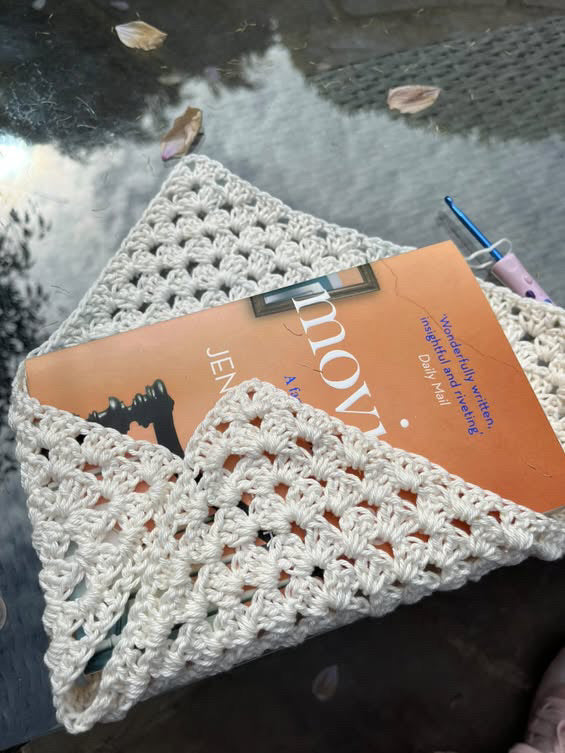 Crochet Book Sleeve - handmade