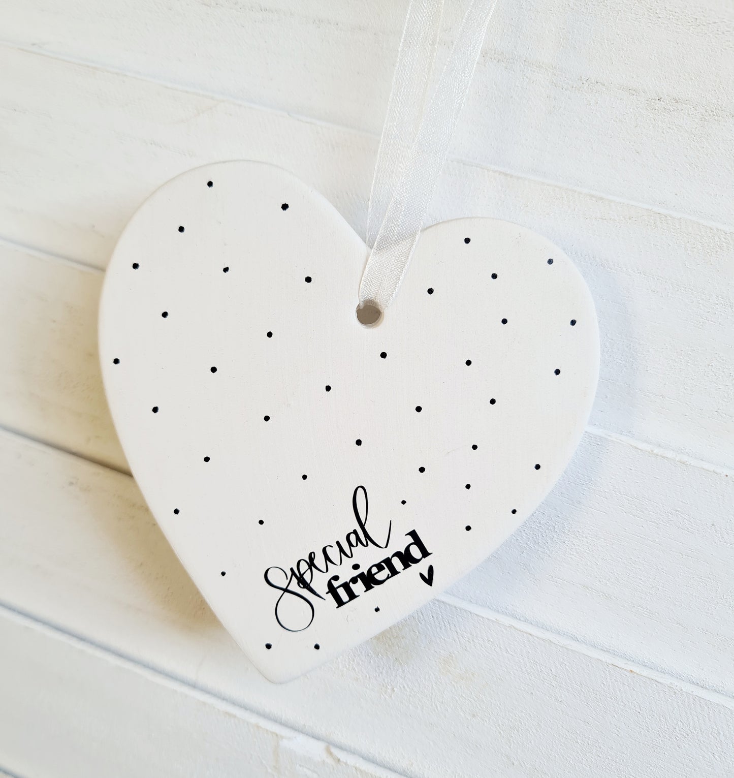 Ceramic Heart Decoration 'Special Friend'