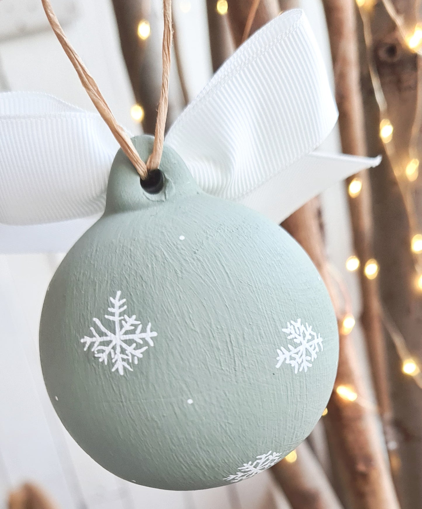 Hand Decorated Ceramic Bauble