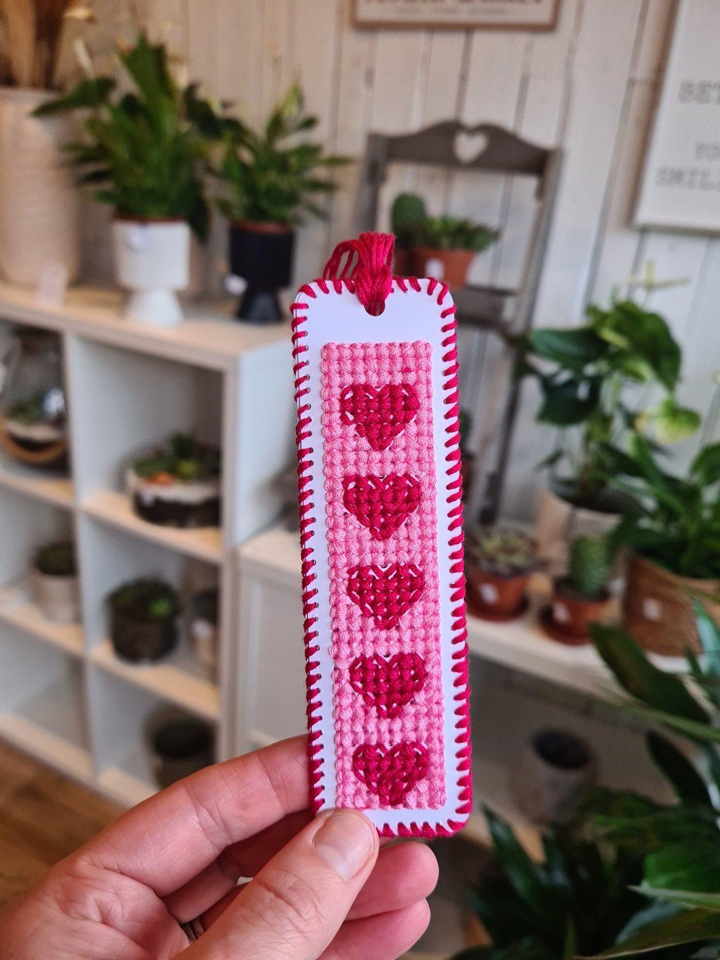 Galentine’s Cross-stitch Bookmark workshop