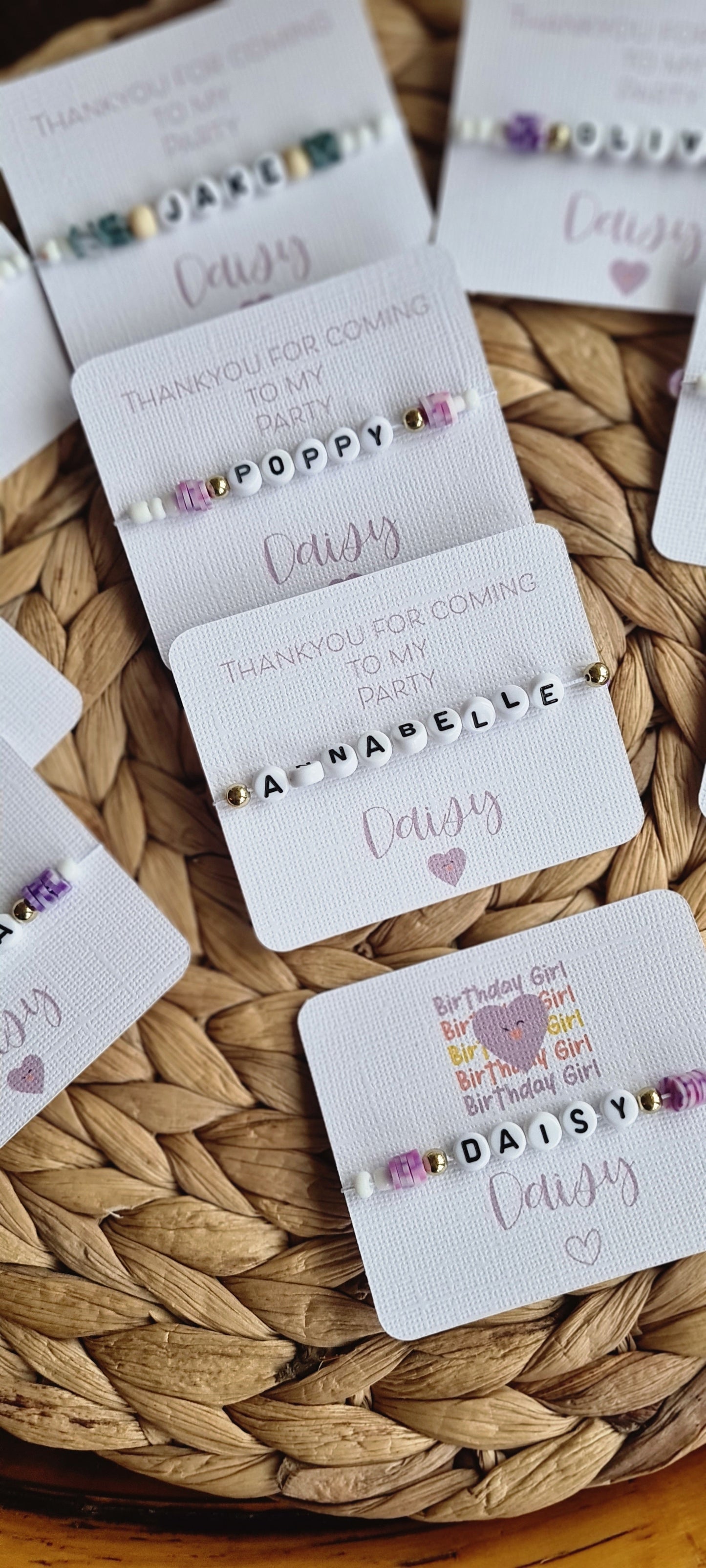 Personalised Party Bracelets