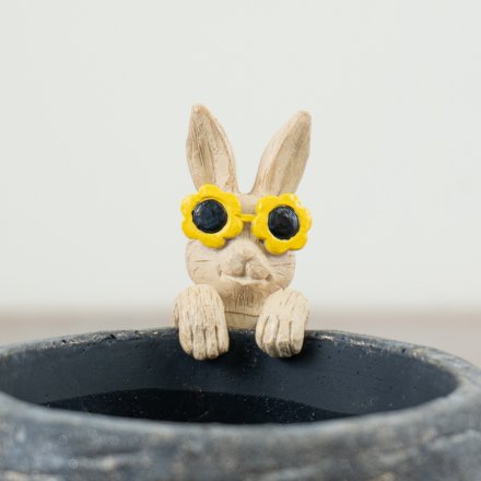 Resin Rabbit Pot Hanger, 10cm