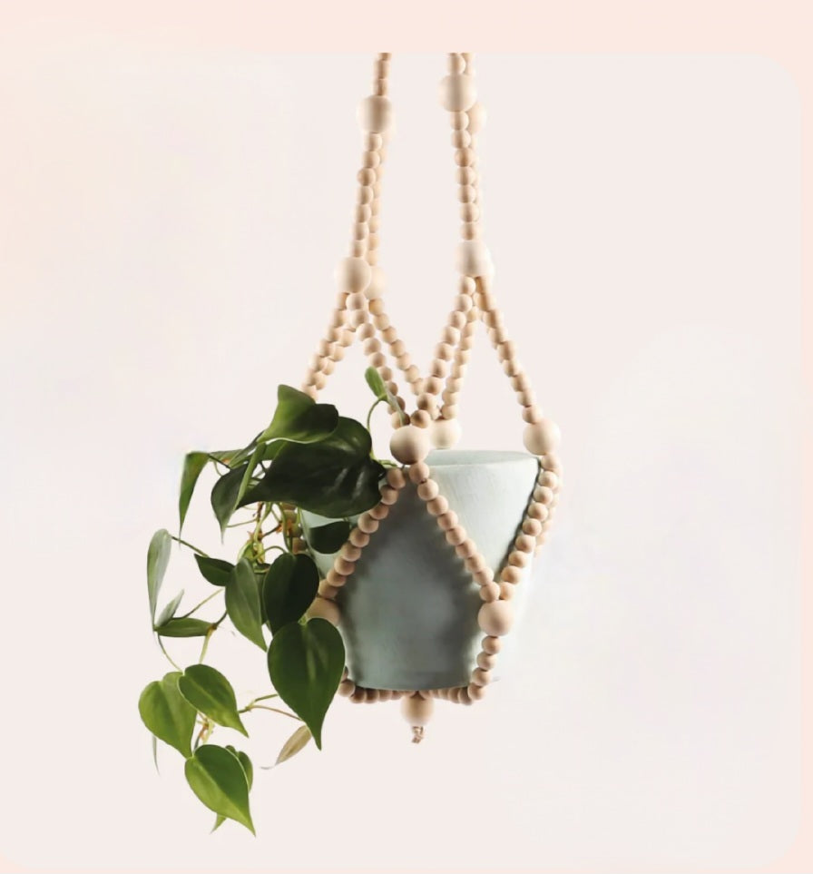 Wooden Beaded Plant Hanger Workshop
