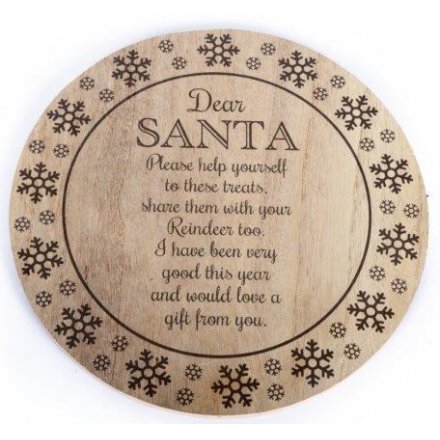 Santa Treat Plate 25cm