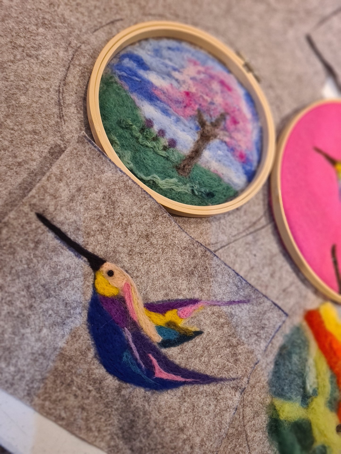 Adults Felting Class Tuesday 21st July 2026 6pm - 8pm with I felt Like it