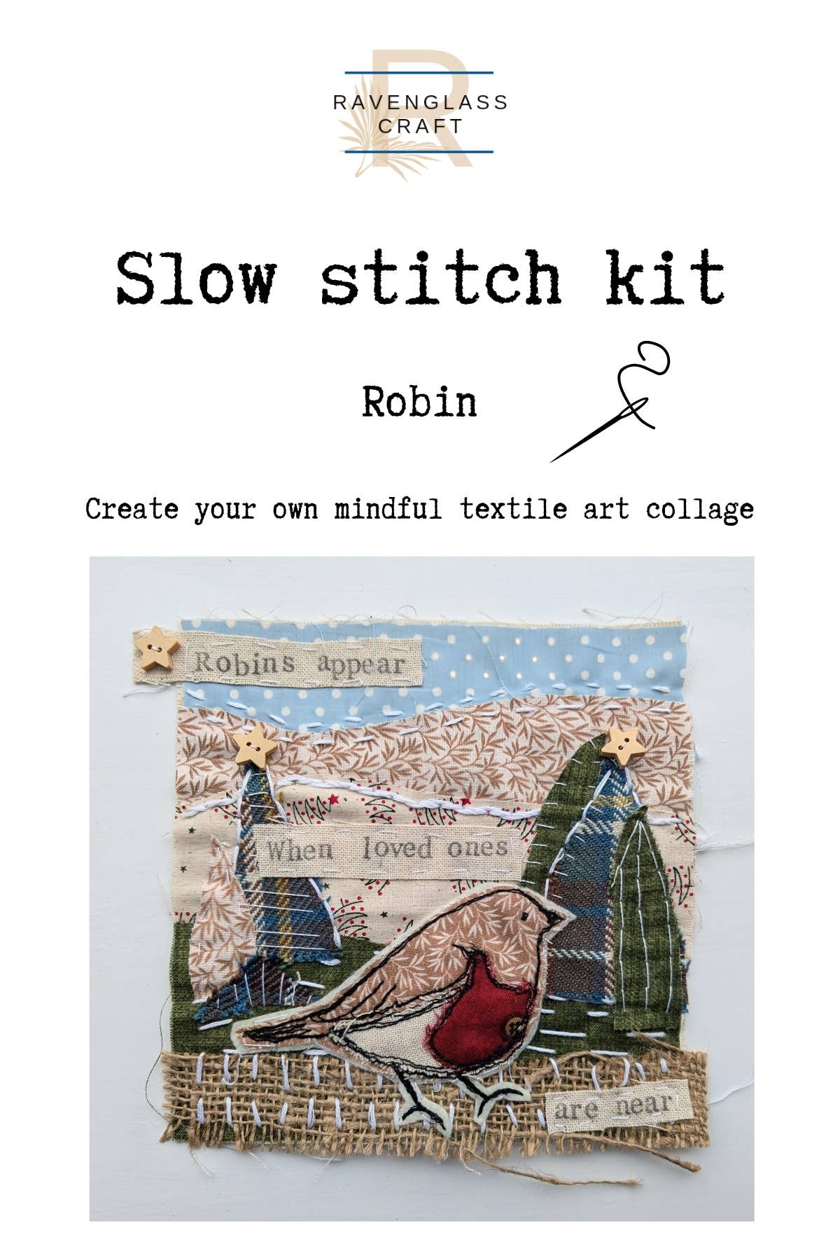 Robin Slow Stitch craft kit