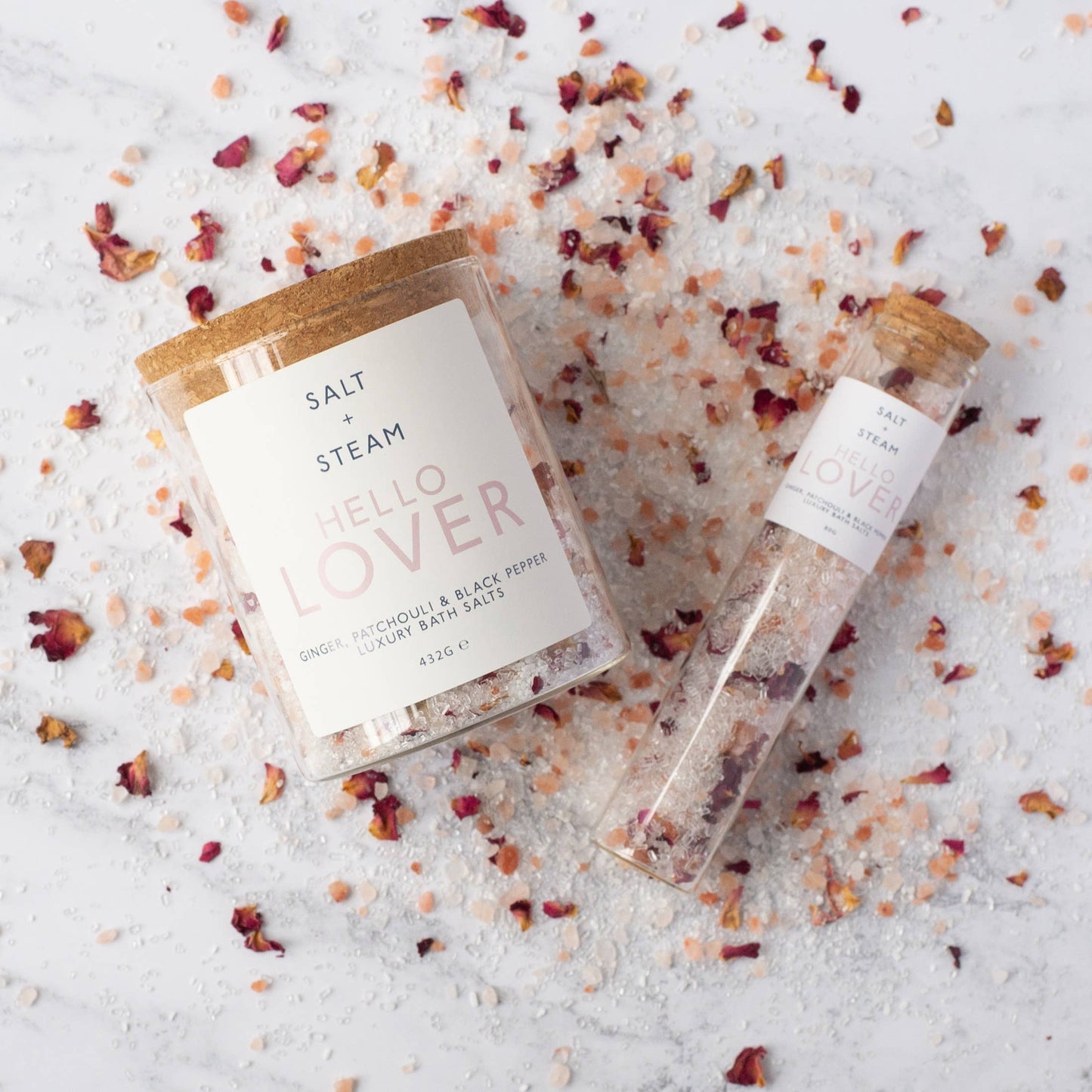 Hello Lover - Ginger & Patchouli Bath Salts - Test Tube