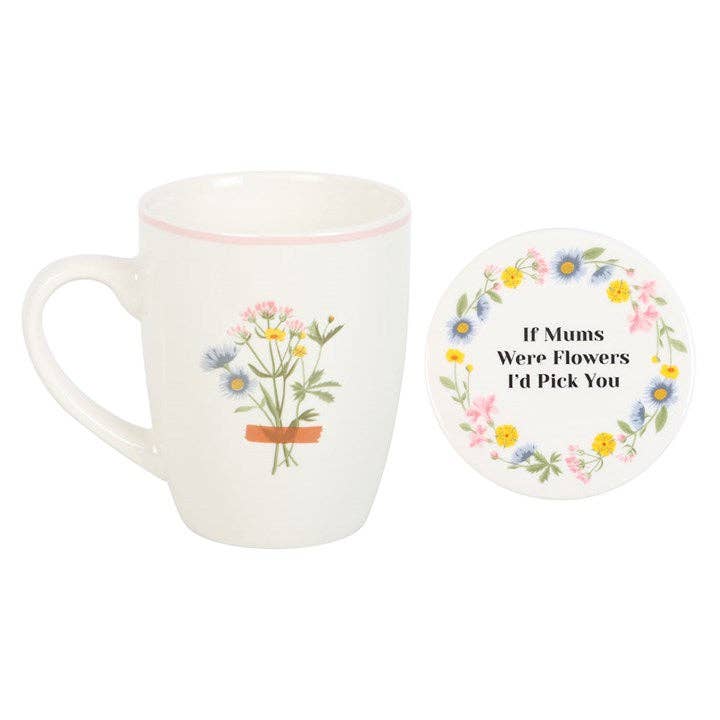 If Mums Were Flowers Mother's Day Mug & Coaster Set