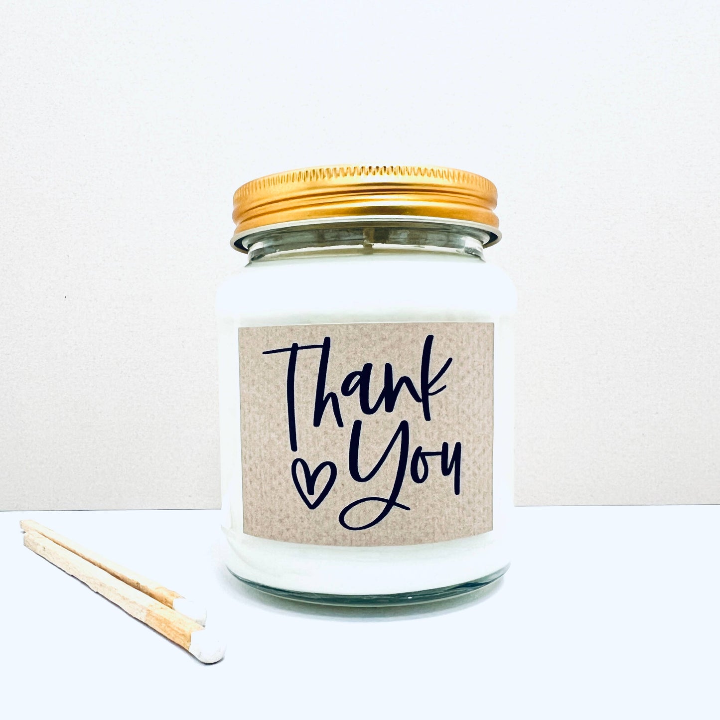 Thank you gift handmade soy scented candle: Pink Peonies and Blush Suede