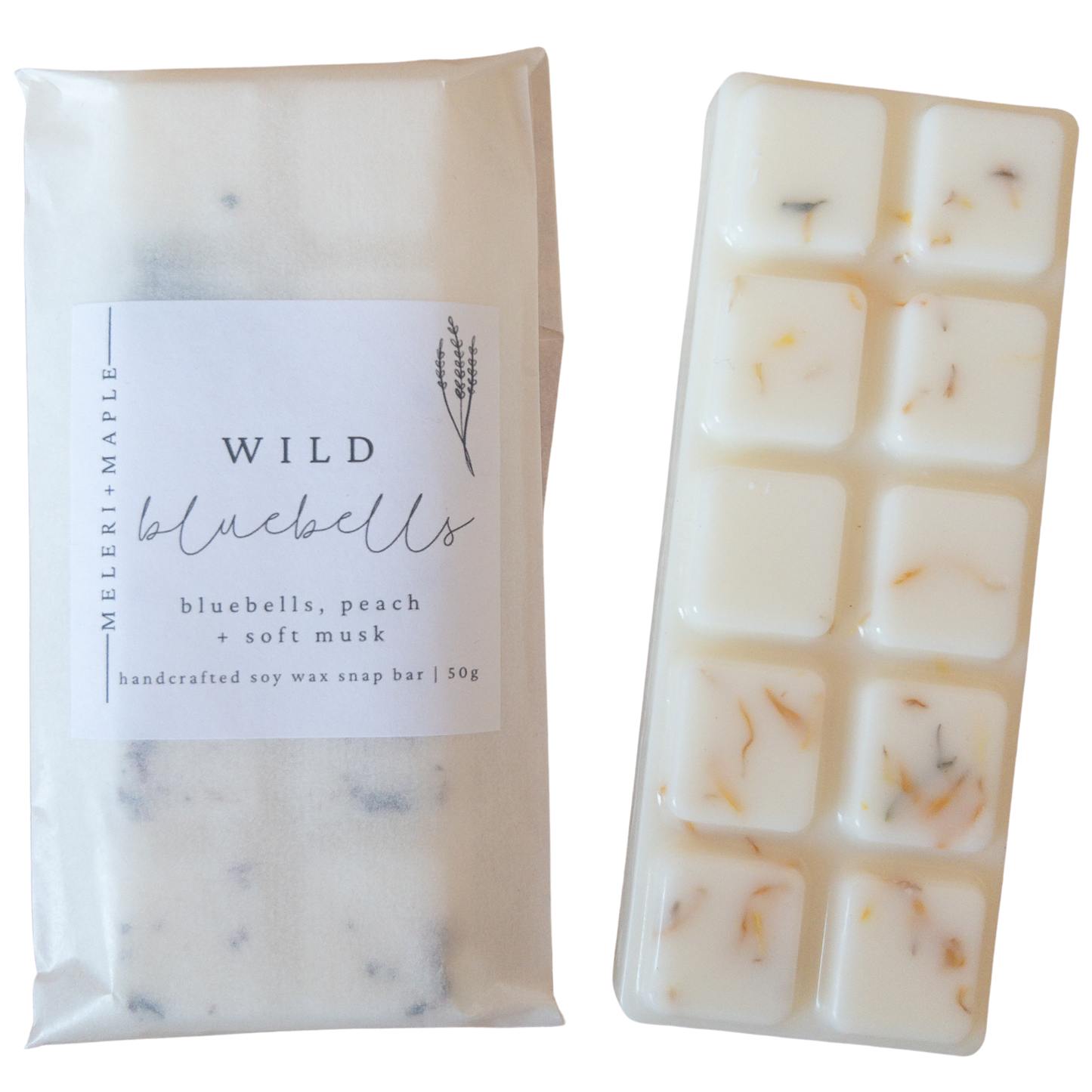 Wild Bluebell Scented Snap Bar Wax Melt