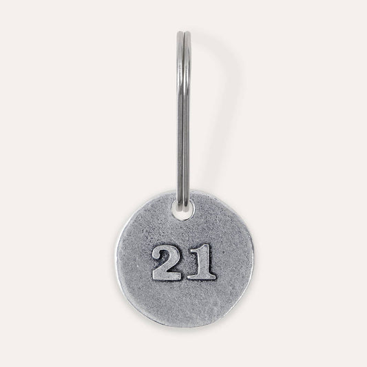 Milestone Birthday Keyring: 21
