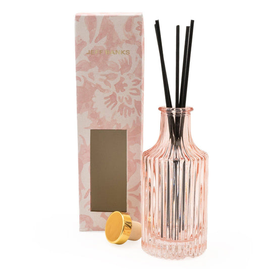 Jeff Banks 150ml Ridged Glass Reed Diffuser - Blush 6PK