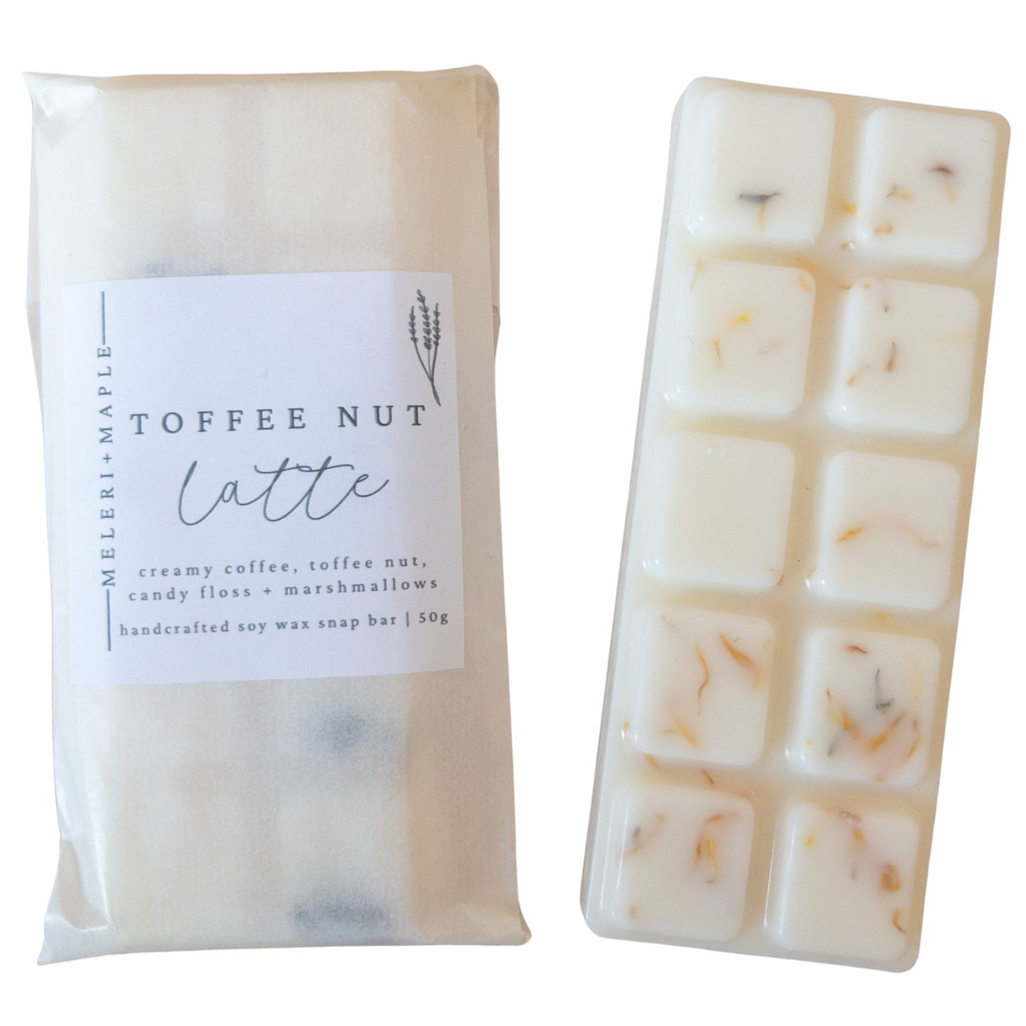 Toffee Nut Latte Scented Snap Bar Wax Melt