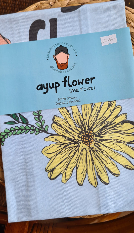 Ayup flower - Tea Towel