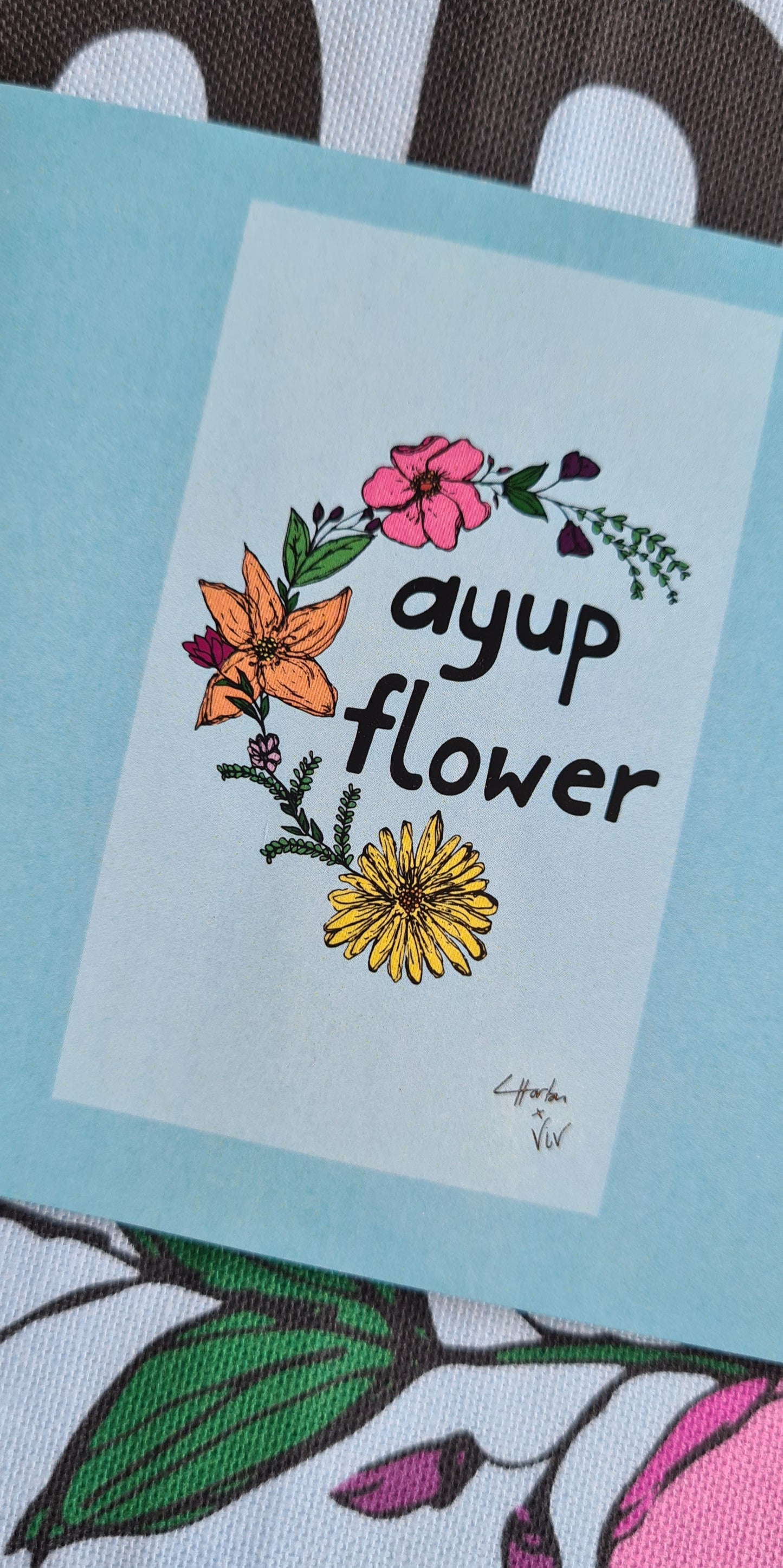 Ayup flower - Tea Towel