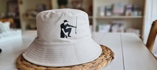 Cream Golfer Bucket Hat