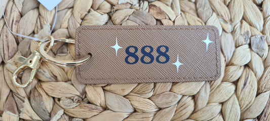 888 Angel Number Keyring